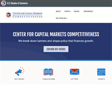 Tablet Screenshot of centerforcapitalmarkets.com